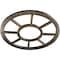 Ekena Millwork Grace Architectural Grde PVC Pierced Ceiling Medallion, Antiqued Pale Gold, 20"OD x 7 1/4"ID x 1/2"P CMPP20GRAPG - alternate 3